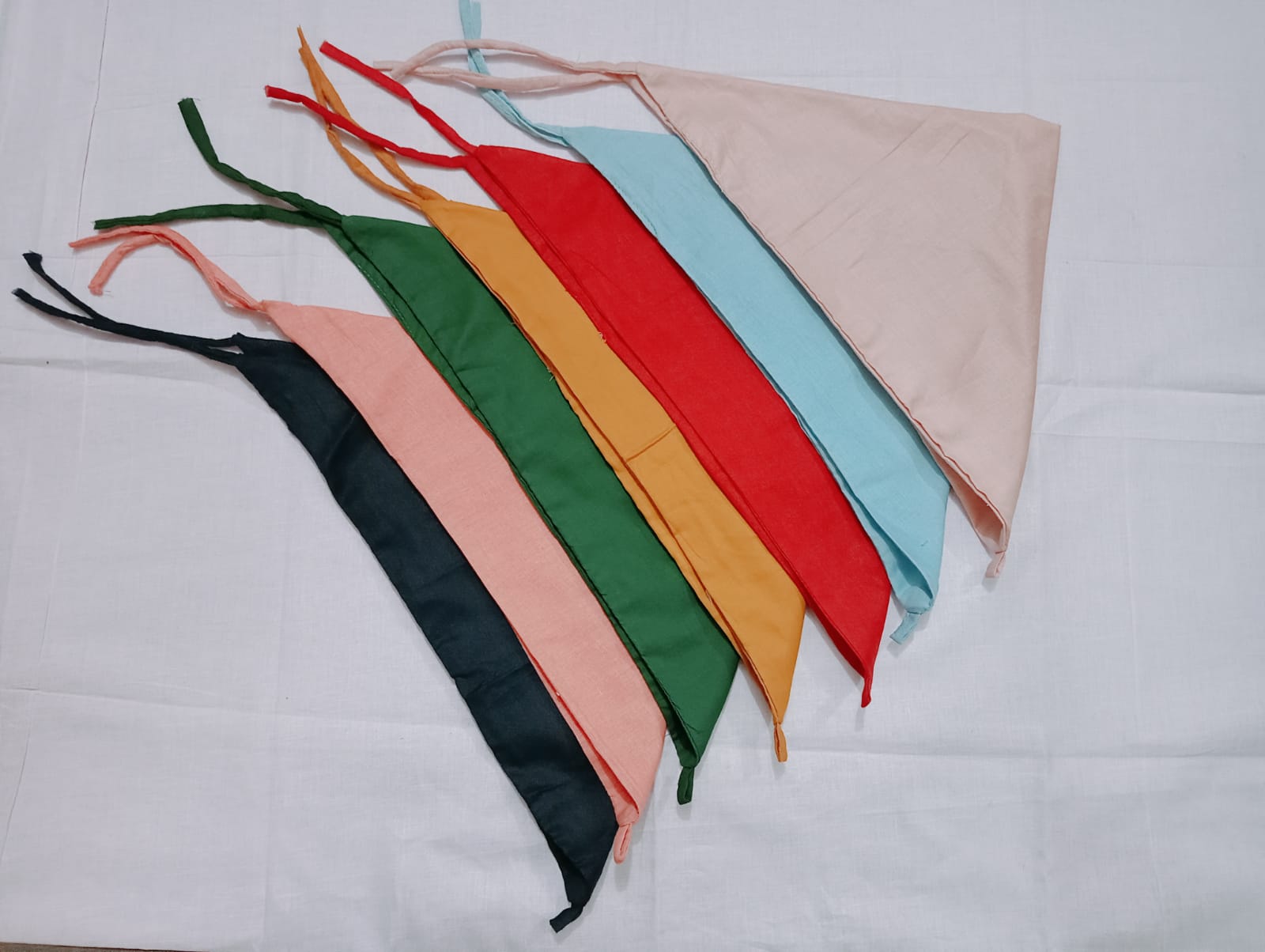 Cotton Nappy For Baby - 7pcs - Multicolor