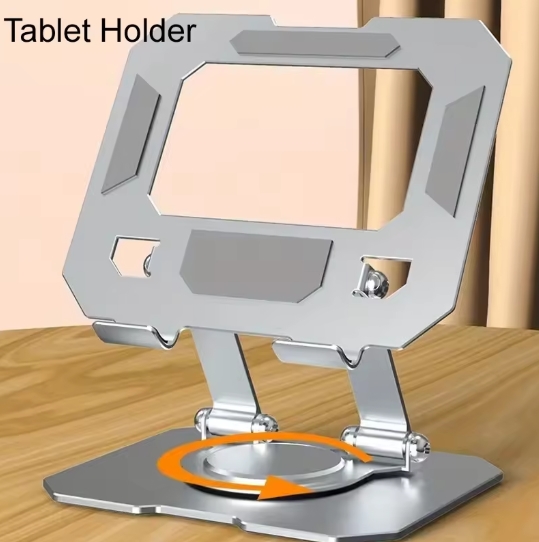 360° Rotatable Tablet Stand Adjustable Foldable Desktop Stand Holder Compatible For 4