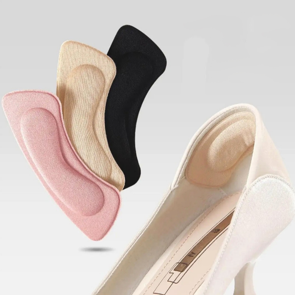 Foot Care Protector High Heel Insole Cushion Pad – Pain Relief, Adhesive Back, One Pair