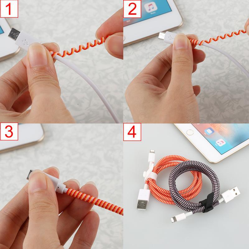 USB Charging Cable Bobbin Winder Data Line Earphone Cover