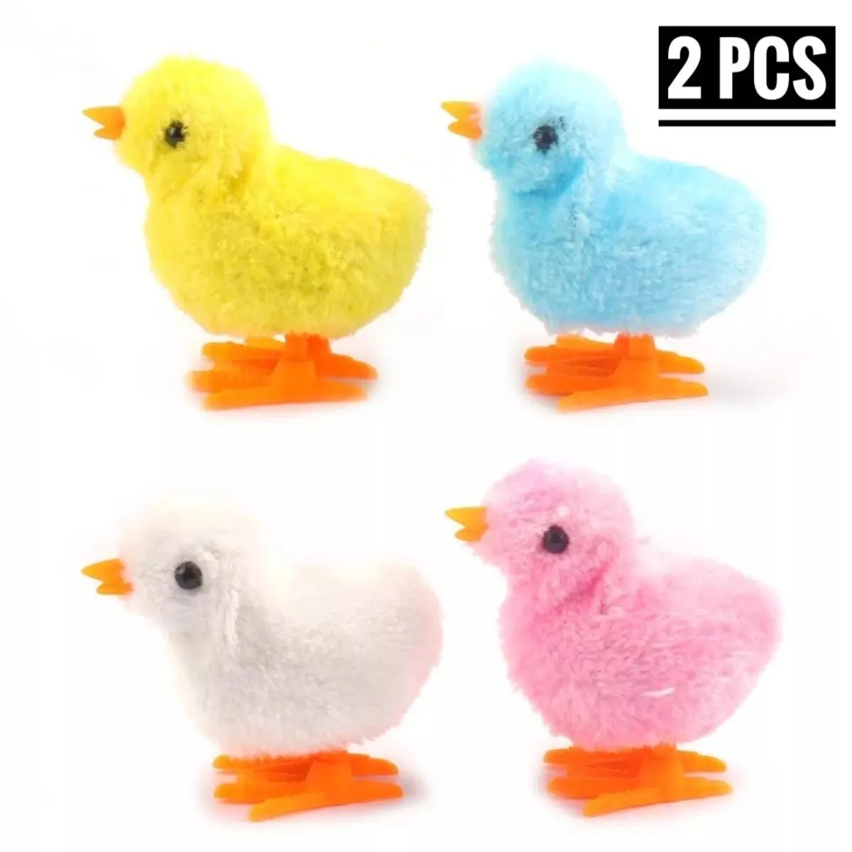 (2 Pcs) Chicken Clockwork Toys – Moving Chickens for Kids, Fun Playset