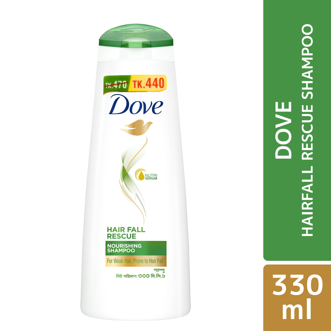 Dove Shampoo Hairfall Rescue 330ml (Conditioner 50ml Free)